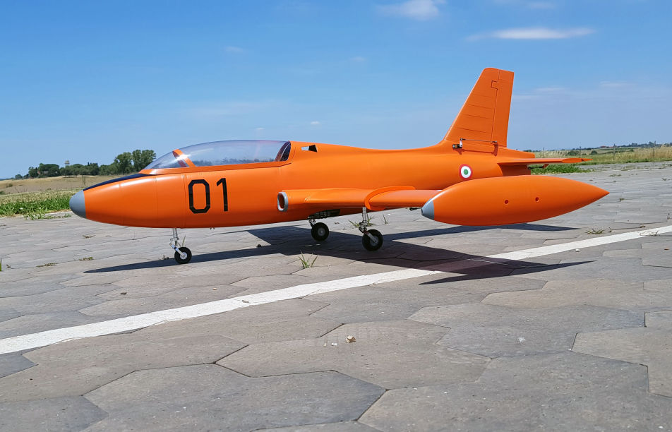mb 326 aereo rc edf a turbina